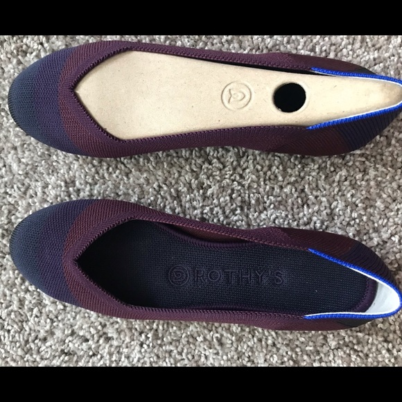 Rothy’s Blackberry cap toe flats size 7.5 EUC - Picture 2 of 3